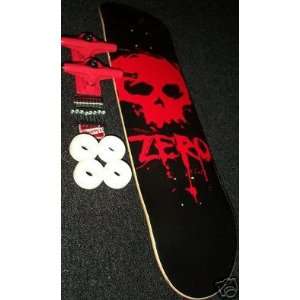  Zero Blood Skull 7.75 Skateboard Deck Complete: Sports 