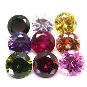   Multi Color Mix CZ Loose Cubic Zirconia Lot of 100 Pieces: Jewelry