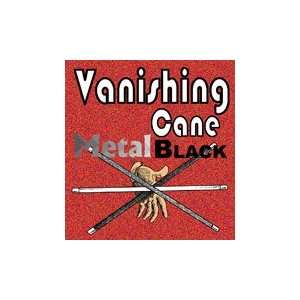  Vanishing Cane Black Metal Silk Magic Trick Stage Adult 