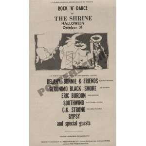  Velvet Underground Delany Bonnie Concert Ad Poster: Home 