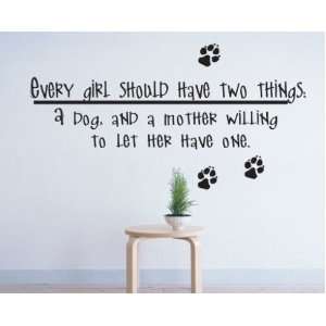   One Child Teen Vinyl Wall Decal Mural Quotes Words Ct005everygirlvii