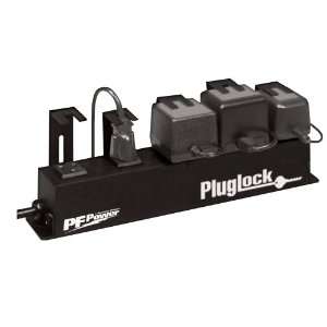   Plug Lock Circuit Breaker Protected Locking Outlet Strip: Electronics