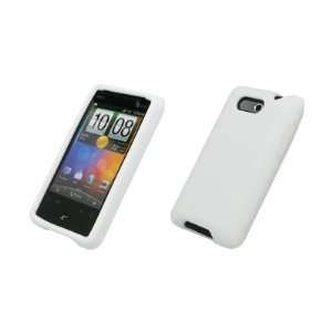 HTC Aria   White Soft Silicone Gel Skin Cover Case + Rapid Car Charger 