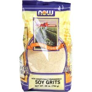 NOW Foods Soy Grits, 28 Ounce Bag:  Grocery & Gourmet Food
