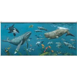  Deep Sea Whales Minute Mural: Home & Kitchen