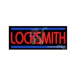  Locksmith Neon Sign 13 Tall x 32 Wide x 3 Deep 