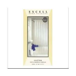   : Ex Cell Glitter Shower Curtain (04000 0470 960): Home Improvement