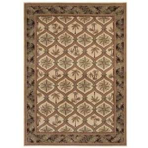    Ohana Paradise Palm Frenzy Beige 07100 3 11 X 5 4 Area Rug