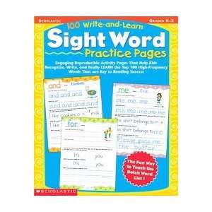   36562 8 100 Write and Learn Sight Word Practice Pages