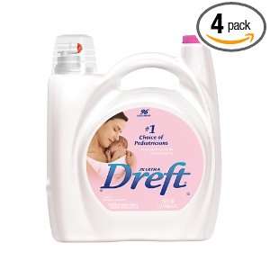 Dreft 2x Ultra Concentrated Detergent Liquid 96 Loads, 150 Ounce (Pack 