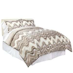   Thread Count 100pct Cotton Wave 8 piece Comforter Set: Home & Kitchen