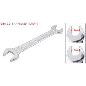   17mm Metal U Shape Double Open ended Wrench Spanner: Home Improvement