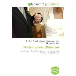  Matrimonial Websites (9786132862365) Books