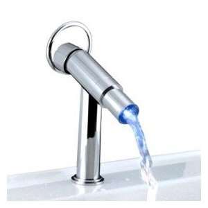  Color Changing LED Bathroom Sink Faucet   Chrome Finish 