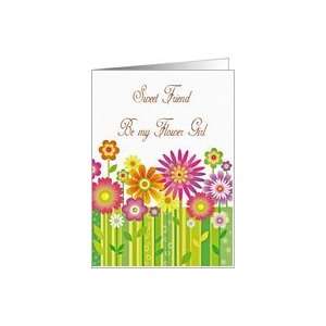  Be my Flower Girl Friend Flowers Multi Color Card Health 