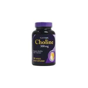  Natrol Choline 300mg 100 Capsules