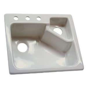   Single Basin Acrylic Topmount Kitchen Sink 11311: Home Improvement