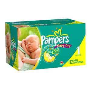  Pampers Baby Dry Big Pack Diapers 1    size size 1 Baby