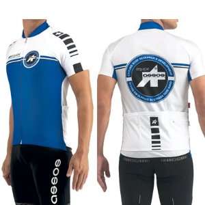   Short Sleeve Cycling Jersey   Blue   90.122.2: Sports & Outdoors