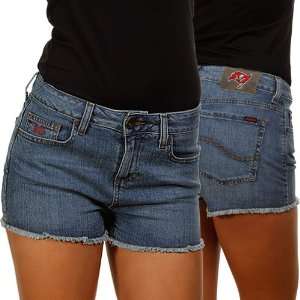  Tampa Bay Buccaneers Ladies Tight End Jean Shorts