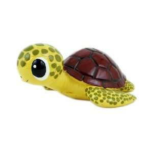  7 Bobble Head Sea Turtle Coin Bank   Brown Shell: Toys 