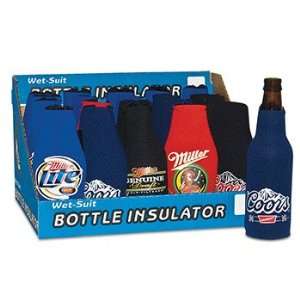 Self Sell Display Beer Bottle Zipper Coozie   Set of 20 Assorted 