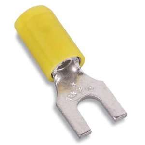 THOMAS & BETTS 10RC 14F Fork Terminal,Yellow,12 to 10 AWG 