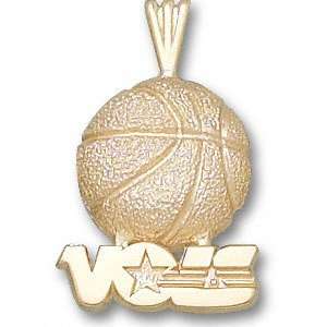   Solid 14K Gold VOLS Basketball Pendant: Sports & Outdoors