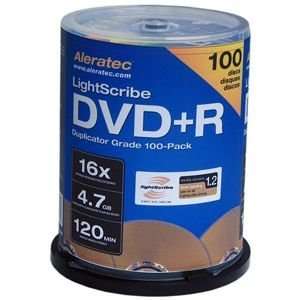  New   Aleratec Lightscribe 16x DVD+R Media   N18153 Electronics