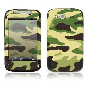  HTC WildFire S Decal Skin Sticker  Green Camouflage 