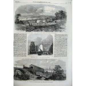  1862 War America Richmond Quay Railway Bridge Train