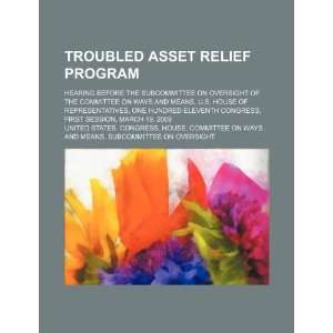  Troubled Asset Relief Program hearing before the Subcommittee 