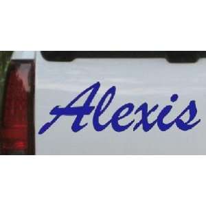  Alexis Car Window Wall Laptop Decal Sticker    Blue 26in X 