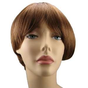 Elodie wigs, Short Wavy Synthetic Realistic Women wigs, Ginger Brown 