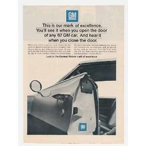   Mark of Excellence on Door 67 Car Print Ad (19586)