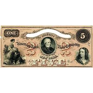  Sepia Brown Tint Anti photographic Obsolete Bank Note 