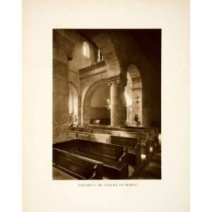  1937 Rotogravure Interior Saint Avold Abbey Moselle France 