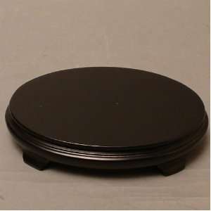  7 Asian Oriental Oval Stand   Black: Home & Kitchen