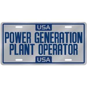  New  Usa Power Generation Plant Operator  License Plate 