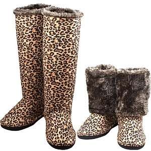  CicciaBella Altitudes Winter Boot Slippers Wild Leopard 