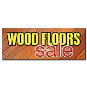  36 WOOD FLOORS SALE DECAL sticker flooring store 