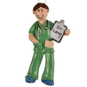   Male Physician Assistant Nurse EMT Christmas Ornament: Home & Kitchen