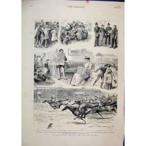   1882 Scene Horse Racing Pickpocket Romance Policemen