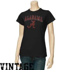   Tide Ladies Black Big Arch n Logo Vintage T shirt: Sports & Outdoors