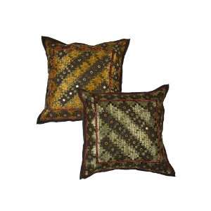  Indian Hand Work Cushion Cover Set Ccs01572: Home 