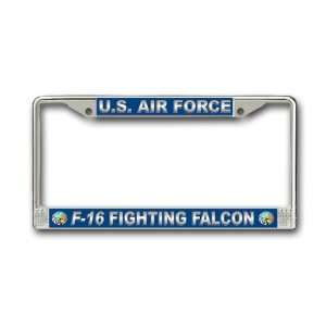  US Air Force F 16 Fighting Falcom License Plate Frame 