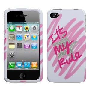  Apple iPhone 4 Its My Rule Sparkle Phone Protector Cover 