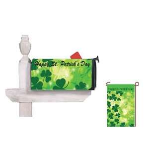  St Patricks Day Mailbox Cover & Garden Flag Package