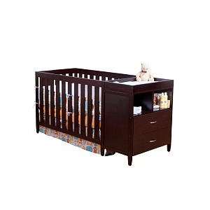    BSF Baby Austin Convertible Crib n Changer Combo, Espresso: Baby