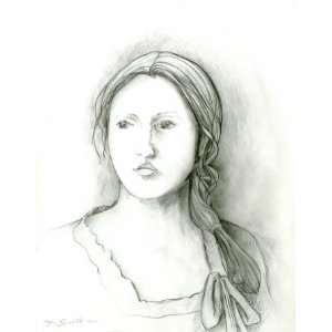   of Elizabeth, Original Drawing, Home Decor Artwork